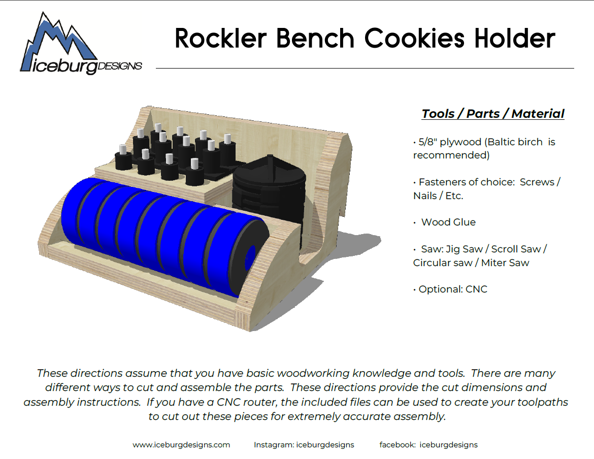 Bench Cookie Holder Plans