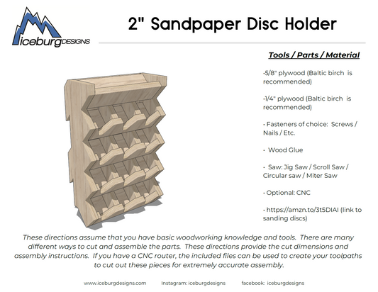 2" Sanding Disc Holder Plans