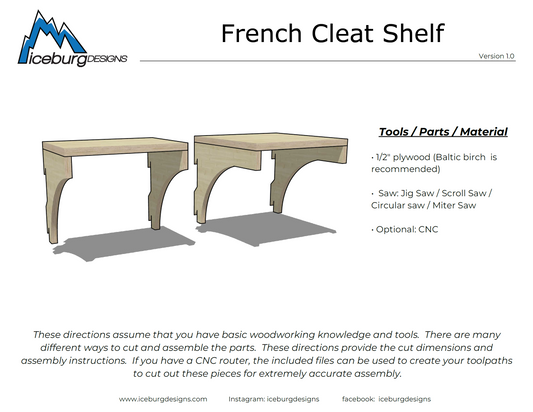 French Cleat Shelf Plans